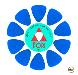 Palheta S.T.D Picker 0.80mm AZUL 10 unidades  